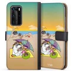 Sideflip mit langer Lasche schwarz