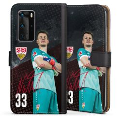 Sideflip mit langer Lasche schwarz