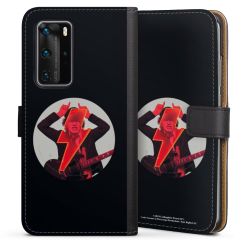 Sideflip mit langer Lasche schwarz