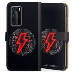 Sideflip mit langer Lasche schwarz