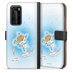 Sideflip mit langer Lasche schwarz