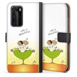 Sideflip mit langer Lasche schwarz