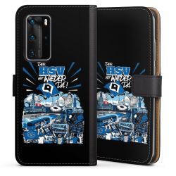 Sideflip mit langer Lasche schwarz