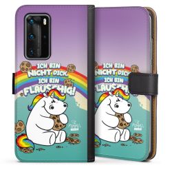 Sideflip mit langer Lasche schwarz