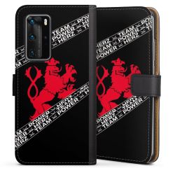 Sideflip mit langer Lasche schwarz