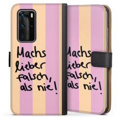 Sideflip mit langer Lasche schwarz