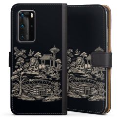 Sideflip mit langer Lasche schwarz