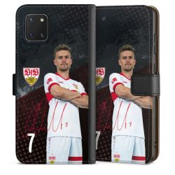 Sideflip mit langer Lasche schwarz