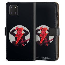 Sideflip mit langer Lasche schwarz