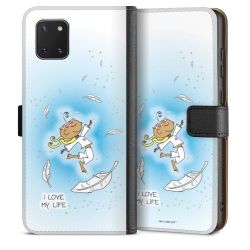 Sideflip mit langer Lasche schwarz