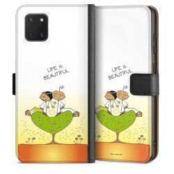 Sideflip mit langer Lasche schwarz