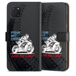 Sideflip mit langer Lasche schwarz