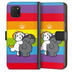 Sideflip mit langer Lasche schwarz