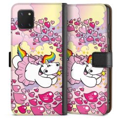 Sideflip mit langer Lasche schwarz