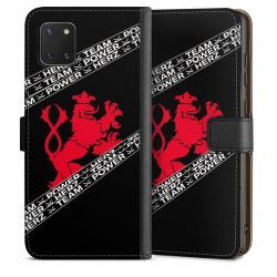 Sideflip mit langer Lasche schwarz