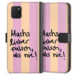 Sideflip mit langer Lasche schwarz