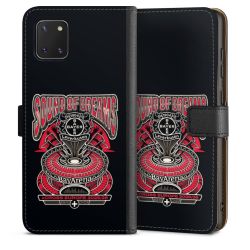 Sideflip mit langer Lasche schwarz