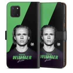 Sideflip mit langer Lasche schwarz