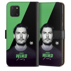 Sideflip mit langer Lasche schwarz