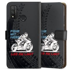 Sideflip mit langer Lasche schwarz