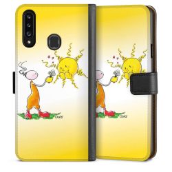 Sideflip mit langer Lasche schwarz