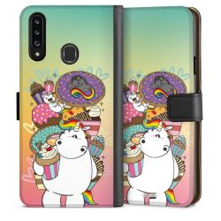 Sideflip mit langer Lasche schwarz