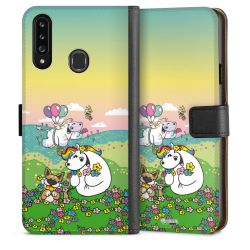 Sideflip mit langer Lasche schwarz