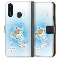 Sideflip mit langer Lasche schwarz