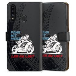 Sideflip mit langer Lasche schwarz