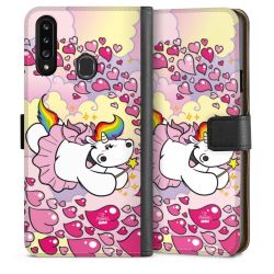 Sideflip mit langer Lasche schwarz