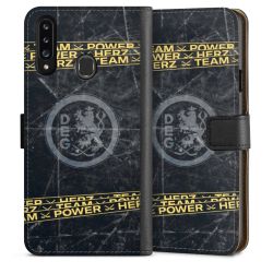 Sideflip mit langer Lasche schwarz