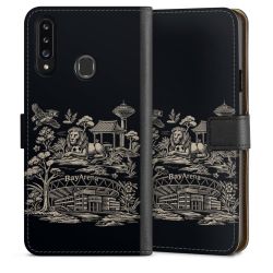 Sideflip mit langer Lasche schwarz