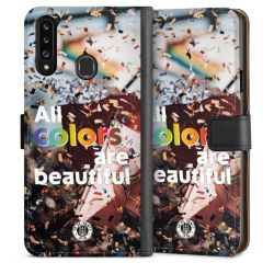 Sideflip mit langer Lasche schwarz