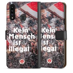 Sideflip mit langer Lasche schwarz