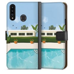 Sideflip mit langer Lasche schwarz