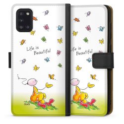 Sideflip mit langer Lasche schwarz