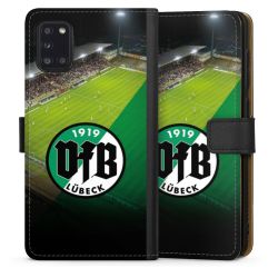 Sideflip mit langer Lasche schwarz