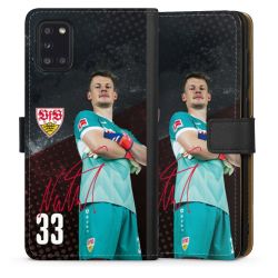 Sideflip mit langer Lasche schwarz