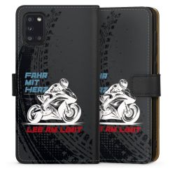 Sideflip mit langer Lasche schwarz