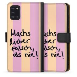 Sideflip mit langer Lasche schwarz