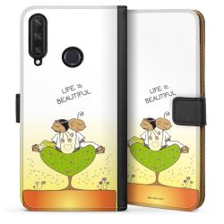 Sideflip mit langer Lasche schwarz