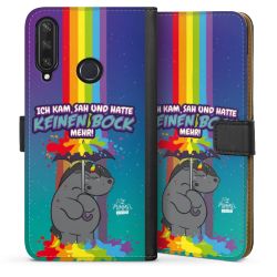 Sideflip mit langer Lasche schwarz