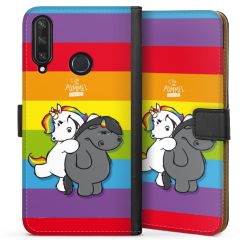 Sideflip mit langer Lasche schwarz