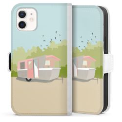 Sideflip Fodral med flap vit