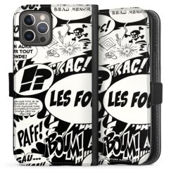 Sideflip mit langer Lasche schwarz