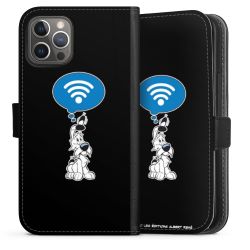 Sideflip mit langer Lasche schwarz