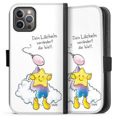 Sideflip mit langer Lasche schwarz