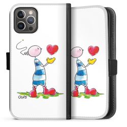 Sideflip mit langer Lasche schwarz