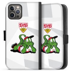 Sideflip mit langer Lasche schwarz