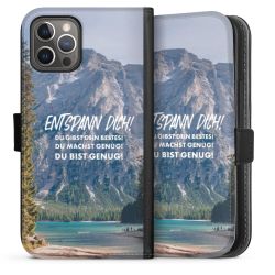 Sideflip mit langer Lasche schwarz